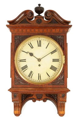 Lot 840 - WINTERHALDER AND HOFMEIER. A LATE 19TH CENTURY FUSEE WALL CLOCK