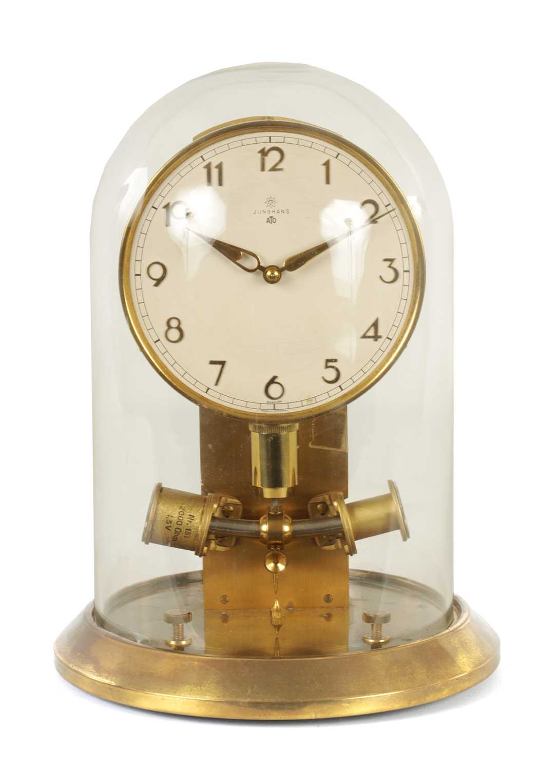 Lot 844 JUNGHANS ATO ELECTRIC CLOCK UNDER DOME
