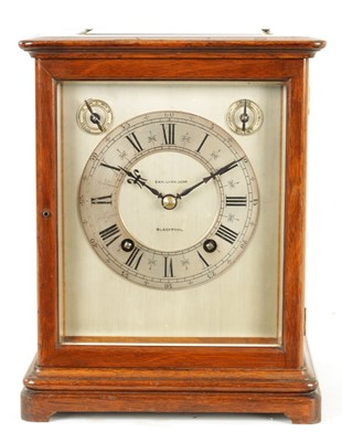 Lot 888 - AN EARLY 20TH CENTURY GERMAN MAHOGANY FOUR-GLASS MANTEL CLOCK