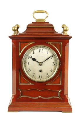 Lot 804 - BARRAUD & LUND, LONDON. A MAHOGANY FUSEE MANTEL CLOCK