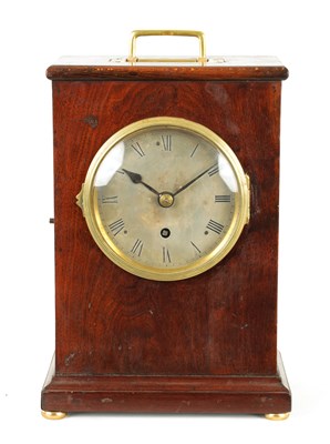 Lot 807 - AN EARLY 20TH CENTURY GOVERNMENT CHAIN DRIVEN FUSEE MANTEL CLOCK