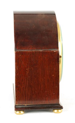 Lot 872 - WILSON & SHARP, EDINBURGH. A SMALL MAHOGANY MANTEL CLOCK