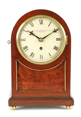 Lot 902 - GOLDSMITHS AND SILVERSMITHS COMPANY, LONDON. AN EARLY 20TH CENTURY CHAIN DRIVEN FUSEE BRACKET CLOCK