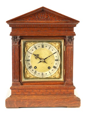 Lot 918 - A LATE 19TH CENTURY GERMAN BRACKET CLOCK