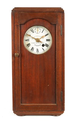 Lot 789 - J & J BRADDOCK, OLDHAM. AN EARLY 20TH CENTURY  INDUSTRIAL FUSEE CLOCK