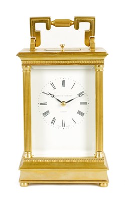 Lot 809 - MATTHEW NORMAN, LONDON.  A 20TH CENTURY REPEATING CARRIAGE CLOCK NUMBERED 1175A