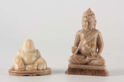 Lot 271 - THREE CHINESE JADE SCULPTURES