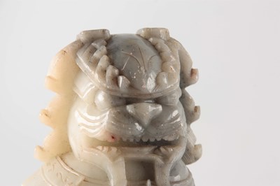 Lot 271 - THREE CHINESE JADE SCULPTURES