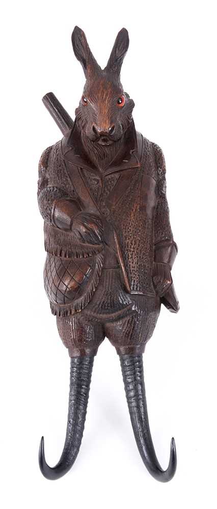 Lot 529 - A LATE 19th CENTURY BLACK FOREST CARVED...