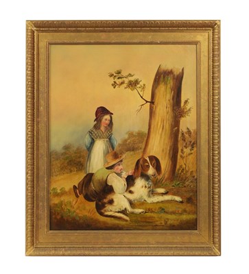 Lot 785 - A 19TH CENTURY OIL ON CANVAS