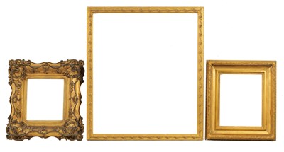 Lot 771 - A COLLECTION OF THREE 19TH CENTURY PICTURE FRAMES