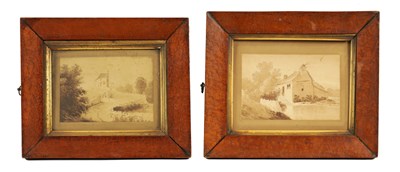 Lot 759 - A PAIR OF 19TH CENTURY MAPLE PICTURE FRAMES