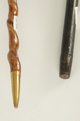 Lot 495 - TWO LATE 19TH CENTURY HORN HANDLED WALKING STICKS