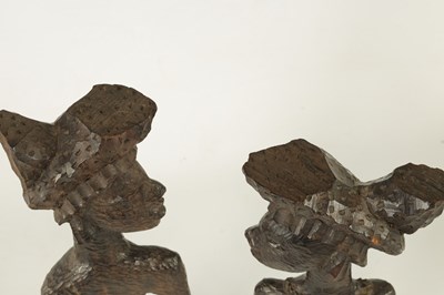 Lot 156 - A PAIR OF AFRICAN CARVED HARDWOOD STATUES