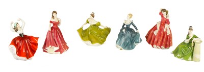 Lot 248 - A SELECTION OF SIX ROYAL DOULTON FIGURINES