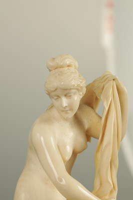 Lot 113 - A LATE 19TH CENTURY FRENCH CARVED IVORY SCULPTURE