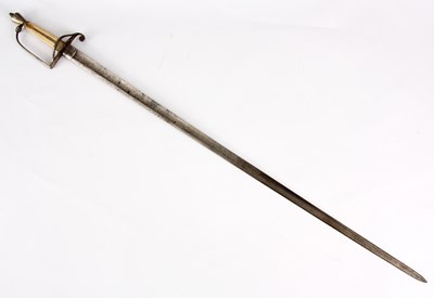 Lot 356 - A GEORGE III SILVER HILTED SPADROON BY THOMAS...