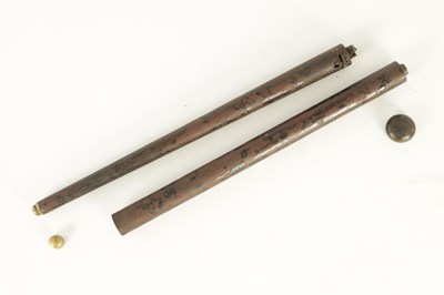 Lot 461 - A MID 19TH CENTURY AIR CANE GUN WALKING STICK