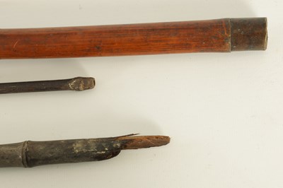 Lot 127 - A COLLECTION OF THREE MEIJI PERIOD JAPANESE BAMBOO WALKING CANES