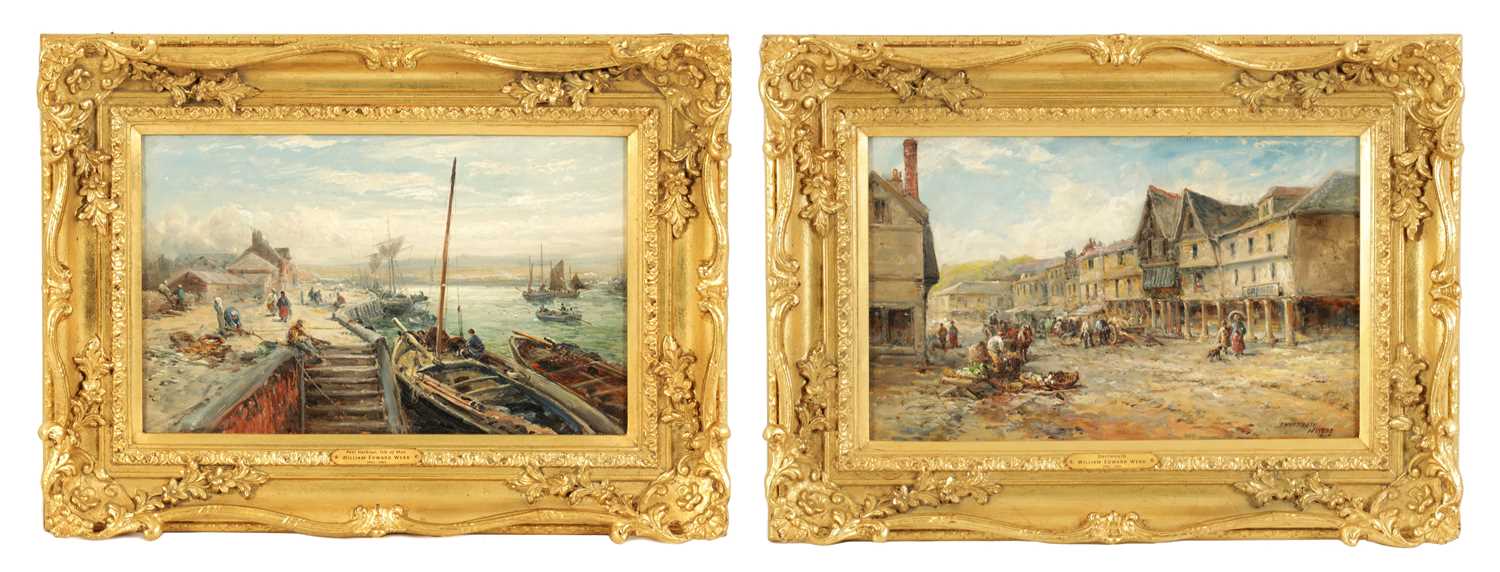 Lot 417 - WILLIAM EDWARD WEBB (1862-1903) A PAIR OF OILS ON CANVAS