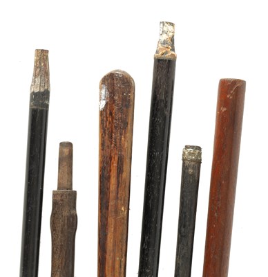 Lot 288 - A COLLECTION OF SIX WALKING STICKS