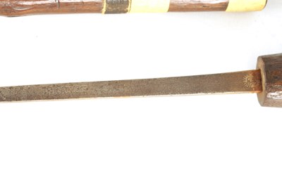 Lot 34 - A COLLECTION OF FOUR WALKING STICKS INCLUDING A SWORD STICK