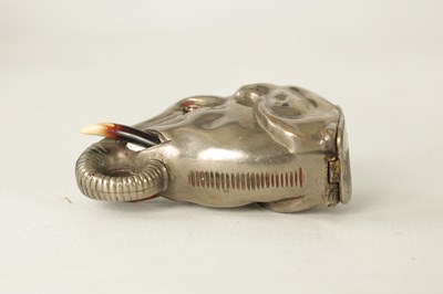 Lot 101 - A LATE 19TH CENTURY NOVELTY SILVER PLATED VESTA CASE