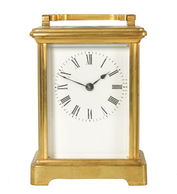 Lot 858 - A LATE 19TH CENTURY FRENCH CARRIAGE CLOCK