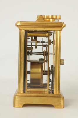 Lot 858 - A LATE 19TH CENTURY FRENCH CARRIAGE CLOCK