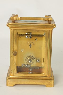 Lot 858 - A LATE 19TH CENTURY FRENCH CARRIAGE CLOCK