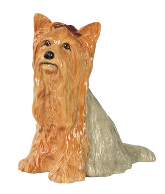 Lot 200 - A LARGE ROYAL DOULTON FIGURE OF A YORKSHIRE TERRIER