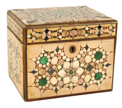 Lot 521 - A 19TH CENTURY CONTINENTAL PIETRA DURA INLAID BOX