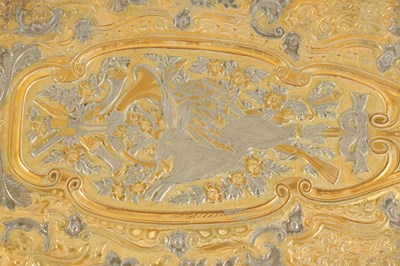 Lot 568 - JEAN JULIEN FAUCHERRE (1805-1891) A FINE MID 19TH CENTURY FRENCH MIXED METAL CIGARETTE/CARD CASE