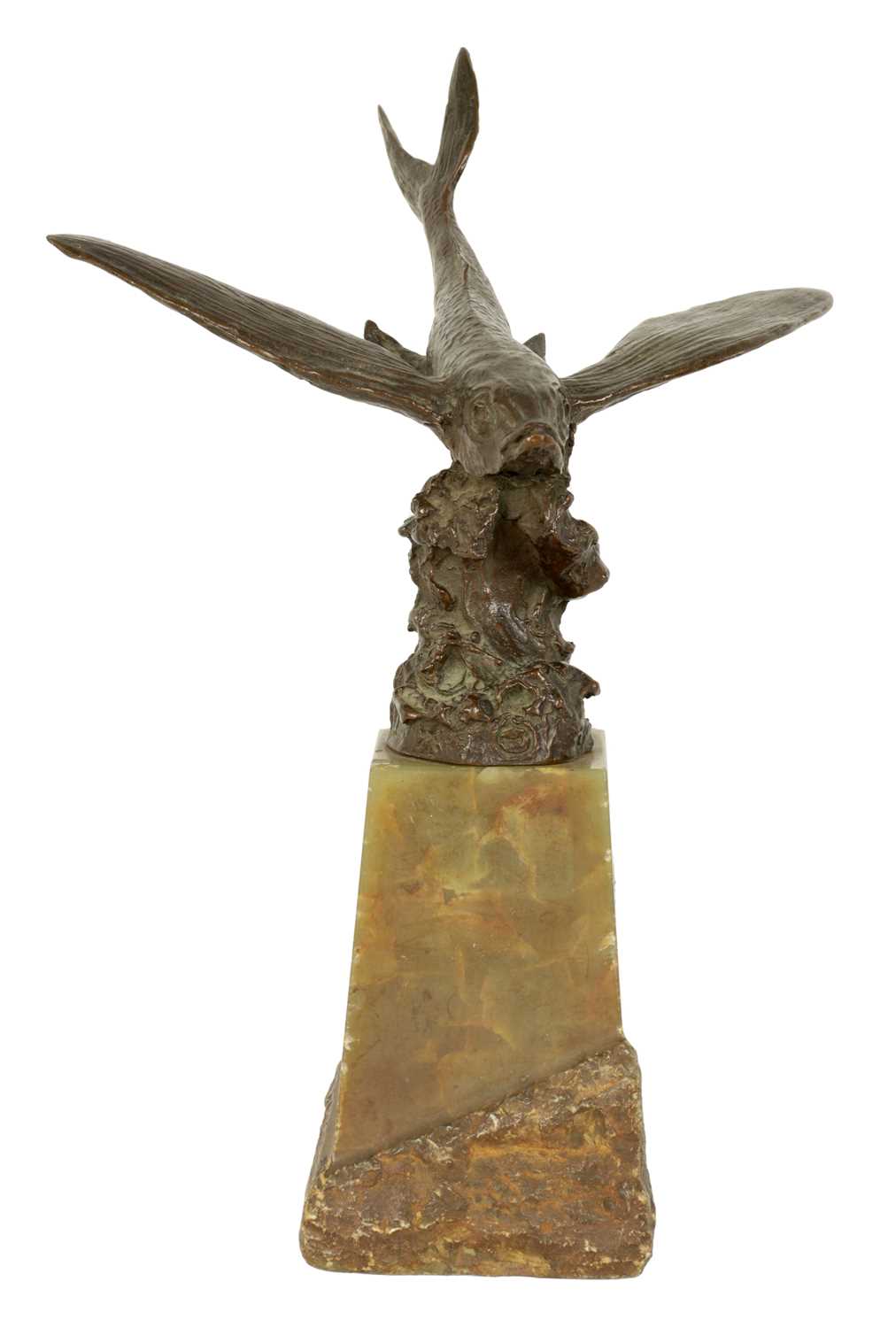 Lot 536 - AN UNUSUAL LATE 19TH CENTURY BRONZE