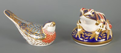 Lot 129 - TWO ROYAL CROWN DERBY PAPERWEIGHTS