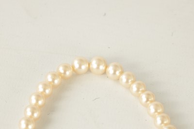 Lot 105 - A VINTAGE 9CT GOLD PEARL NECKLACE SIGNED CIRO IN ORIGINAL BOX