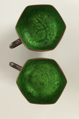 Lot 163 - A MEIJI PERIOD JAPANESE CLOISONNE ENAMEL 'TEA FOR TWO' SERVICE WITH RECTANGULAR TRAY