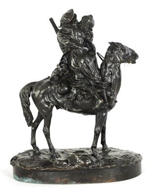 Lot 574 - AFTER VASILY GRACHEV (1831 - 1905) A RUSSIAN BRONZE SCULPTURE GROUP