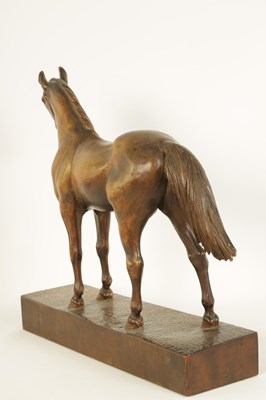 Lot 561 - A LATE 19TH CENTURY SWISS CARVED WOOD EQUESTRIAN SCULPTURE