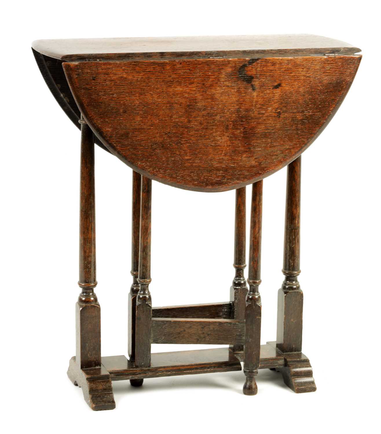 Lot 1102 - A 19TH CENTURY 17TH CENTURY STYLE OAK