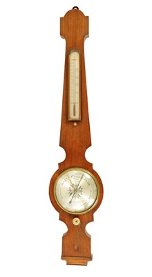 Lot 852 - STANLEY, PETERBOROUGH. A 19TH CENTURY 6" DIAL ROSEWOOD WHEEL BAROMETER