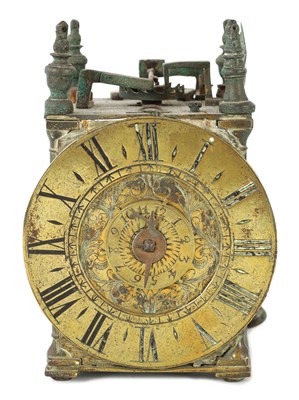 Lot 916 - A SMALL LATE 17TH CENTURY LANTERN CLOCK