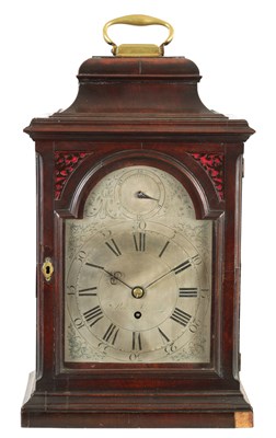 Lot 841 - PRESBURY, COVENTRY. A GEORGE III MAHOGANY BELL TOP BRACKET CLOCK