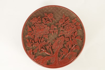 Lot 199 - A 19TH CENTURY CHINESE CINNABAR LAQUER BOX