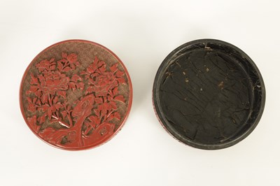 Lot 199 - A 19TH CENTURY CHINESE CINNABAR LAQUER BOX