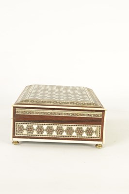 Lot 218 - A 19TH CENTURY ANGLO-INDIAN VIZAGAPATAM JEWELLERY BOX