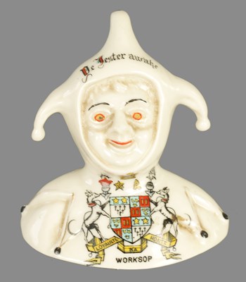 Lot 103 - AN EARLY 20TH CENTURY CARLETON CHINA CRESTED WARE FIGURE