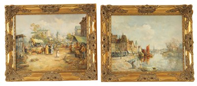 Lot 743 - A PAIR OF M.J. RUNDELL A 20TH CENTURY IMPRESSIONIST OIL ON BOARDS