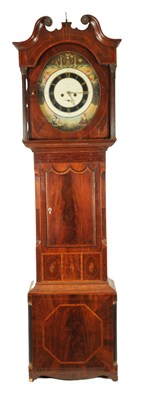 Lot 837 - JON SANDERSON, LEEDS. AN EARLY 19TH CENTURY MASONIC OVAL DIAL LONGCASE CLOCK