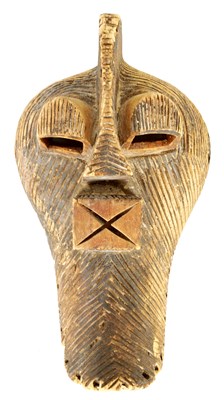 Lot 556 - A 19TH CENTURY AFRICAN SONGYE TRIBAL MASK